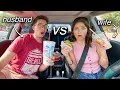 DRIVE THRU Telepathy Challenge Husband vs Wife