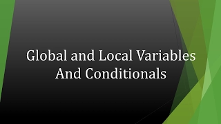 Global and Local Variables in VBA