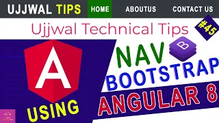 Build a responsive Bootstrap 4 Navbar in Angular 8 Add Navigation menu bootstrap angular 8