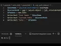 How to get User Name Current Path and Date with PowerShell