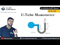 Easiest way to understand Pressure Measurement using U Tube Manometer with animations English