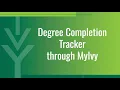 MyIvy Student Guide Degree Completion Tracker