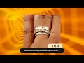 Hammered Solid 925 Sterling Silver Spinner Ring For ETSY Handmade Hammered Boho Meditation Ring F