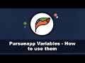 Pursueapp Variables - How to use them Cold Email Marketing App