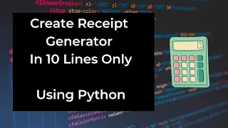 Amazing Receipt Generator For Kirana Store Using Python