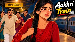 π Aakhri Train: A Love Story Full of Secrets & Sacrifice π | Cartoon