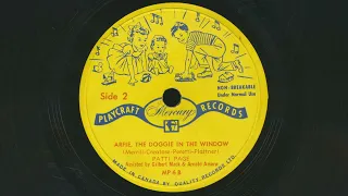 Download 1953 PATTI PAGE Arfie, The Doggie In The Window - 78 RPM Record MP3