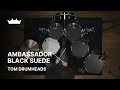 Ambassador Black Suede Tom Drumheads Remo