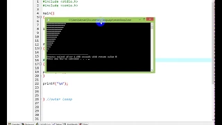 Learn C language Part 14 Print Upper triangle pattern nested loop