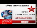 km 12th std Computer Science chapter 6 Control Structures important 5mark for loop