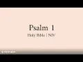 Psalm 1 - Holy Bible NIV