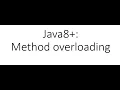 Java tutorial - method overloading