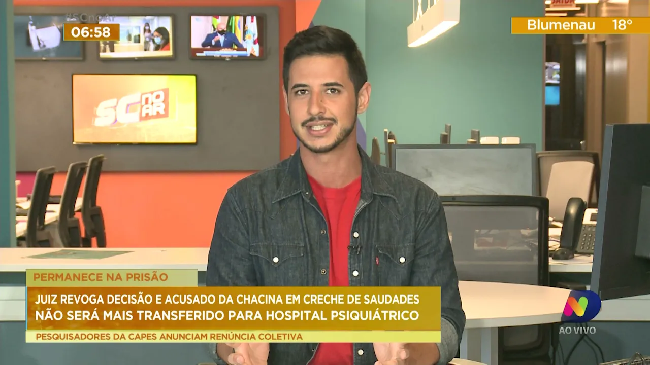 Juiz revoga decisão e acusado da chacina em creche de Saudades não será mais transferido