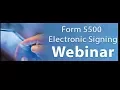 How to Electronically Sign the Form 5500
