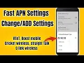 New APN Settings for all Networks AT T Boost mobile cricket wireless Straight Talk qlink
