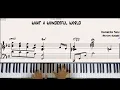 Lagu [jazz piano ballad] What a wonderful world