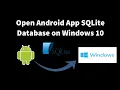Browse SQLite Database on Windows 10