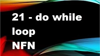java tutorials urdu nNFN - 21 do while loop