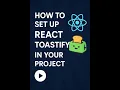 Setup React Toastify in 60 Seconds Toast Notifications in React Made Easy