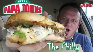 Papa John s PHILLY STEAK MELT SANDWICH TEST MENU ITEM Food Review