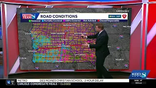 Iowa weather I-35 I-80 closures continue as high winds blow snow across Iowa
