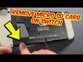 How to Remove Micro SD card from your Nintendo Switch Quick Tutorial