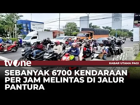 Jalur Pantura Dipadati Pemudik Sepeda Motor