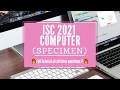 ISC Computer Practical Specimen Solved Class XII