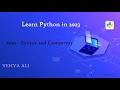 Learn Python in Arabic Syntax and Comments