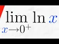 Limit of lnx as x approaches 0 Real Analysis Exercises