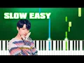 Download Lagu BTS, Jungkook - Still With You (Slow Easy Piano Tutorial) (Anyone Can Play)