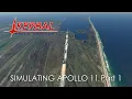 Simulating Apollo 11 with Kerbal Space Program and Real Solar System Part 1
