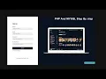Signup System Using PHP How To Make Signup Form in PHP And MYSQL