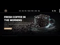 Coffee shop website responsive template HTML CSS JavaScript with source code