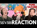 TOTAL CHAOS | ONE PIECE | Reaction 587 \u0026 588