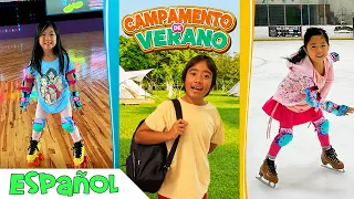 Campamento de Verano para Ryan y Aventuras para Emma y Kate.