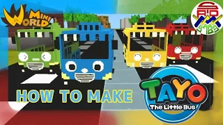 mini world tutorial membuat tayo the little bus