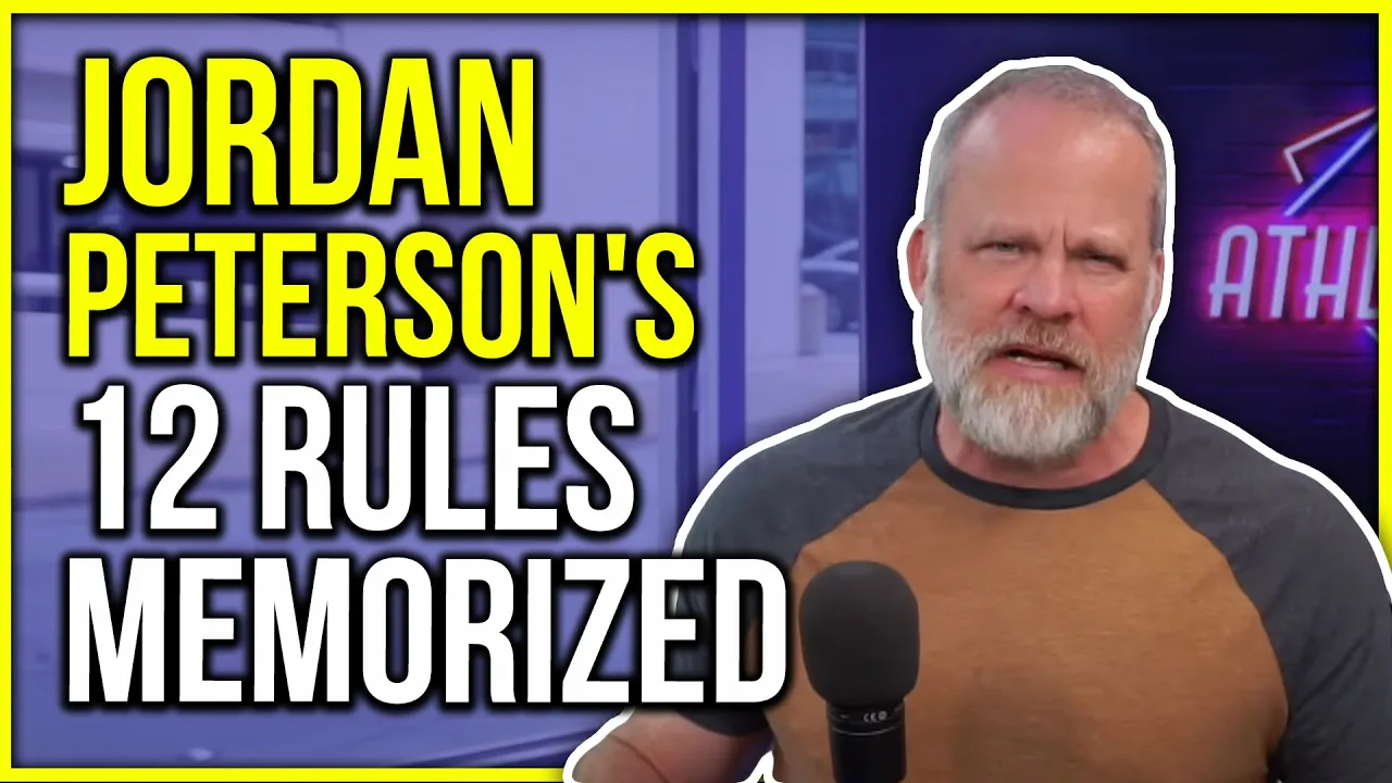 Jordan Peterson 12 Rules for Life (how to memorize them FAST!)