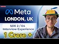 Meta London SDE2 Interview Experience DSA HLD Tips Preparation Materials Offer Rejected