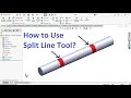 How to Use the Split Line Tool in SolidWorks Easy Step-by-Step Tutorial