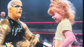 Goldust WWF Wastes Precious Air Time on Bringing Out Wife Kid Dakota Dressed Up as Terri Runnels