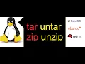 How to tar untar zip unzip compress and uncompressed a file in rhel redhat linux