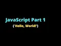 Learn JavaScript - Strings and executing them