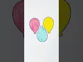 coloring page balloons