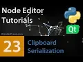 Node Editor Tutorial 23 How to implement Clipboard Serialization