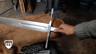 Forging the Munich executioners sword, part 2, forging the guard.