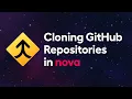 Cloning GitHub Repositories in Nova