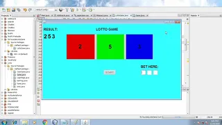 HOW TO MAKE A SIMPLE GAME WITH JAVA SWING VIRTUAL 3 DIGITS LOTTO GAME PART 2