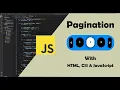 Pagination with JavaScript fastest way to create pagination