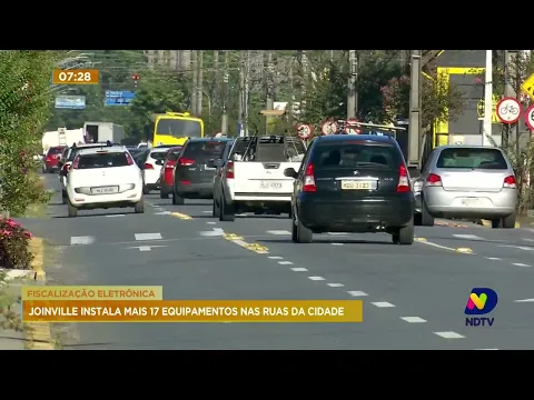 Joinville instala mais 17 radares e atualiza app sobre o trânsito da cidade
